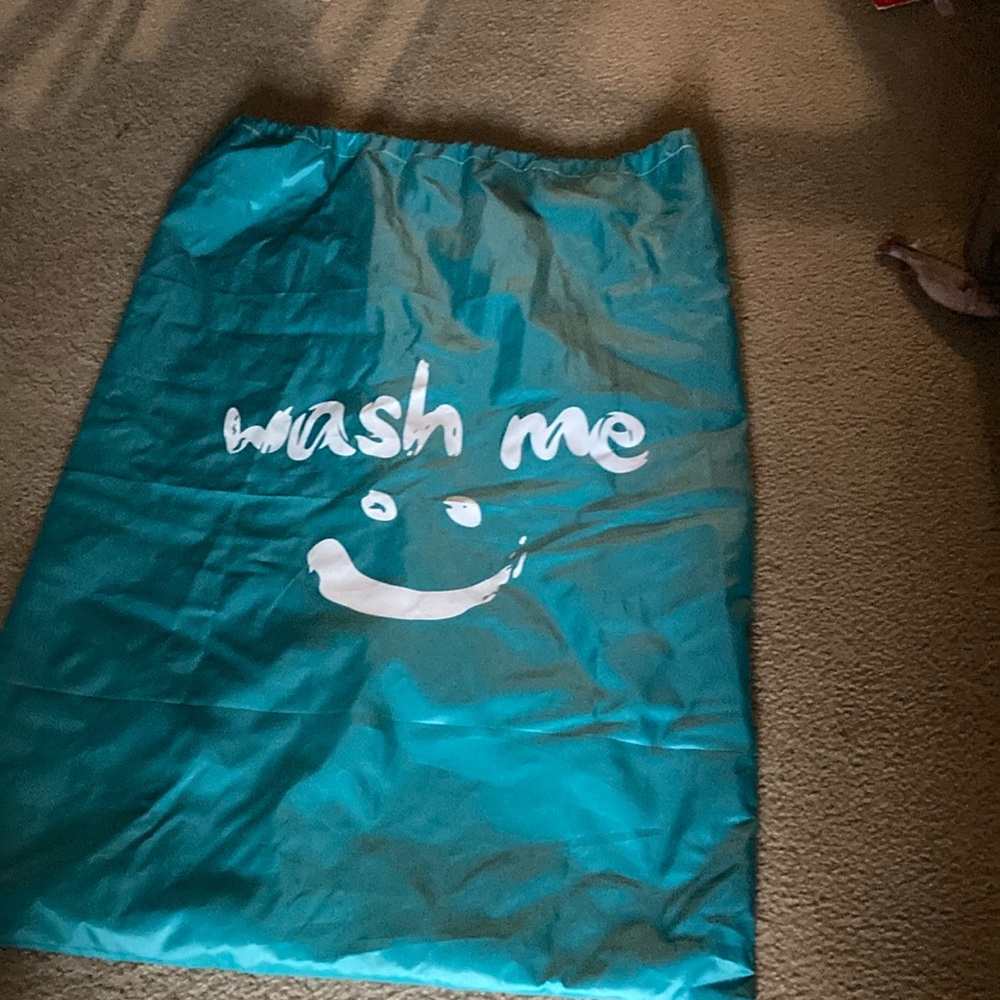Laundry Bag Giant Teal Cinch Wash ME